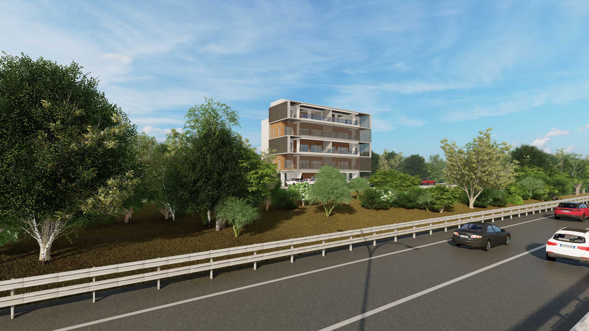 SVALENO & HIVIEW by Pavlides Associates LLC - Architects- photo from a distance. Commercial and offices projects in Ayios Athanasios, Limassol