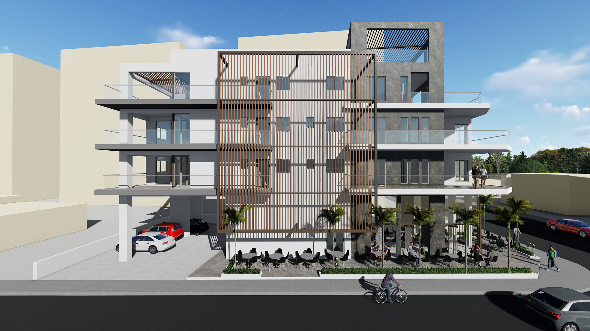 RESIDENTIAL HOUSES by Pavlides Associates LLC - Architects - front view. RESIDENTIAL projects.