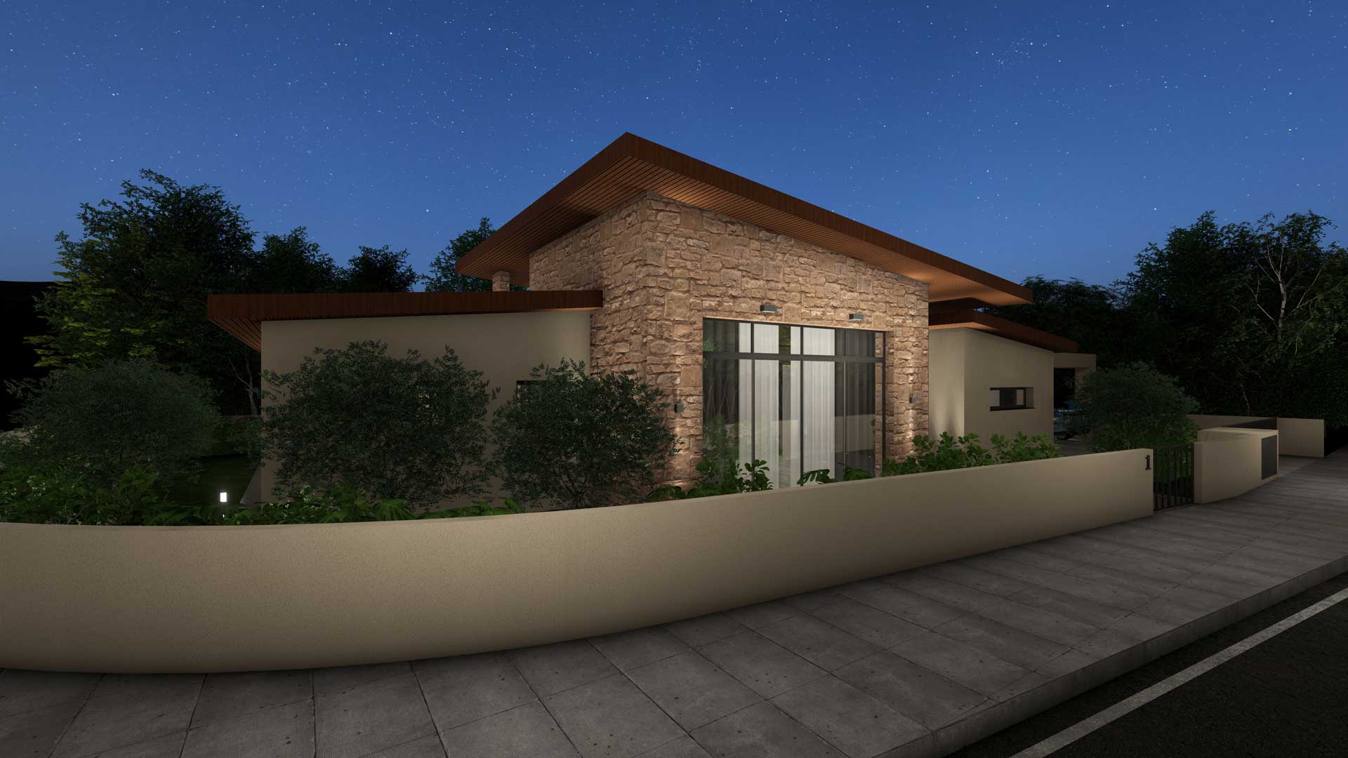 Private Residence - Ypsonas y Pavlides Associates LLC - Architects. Street View