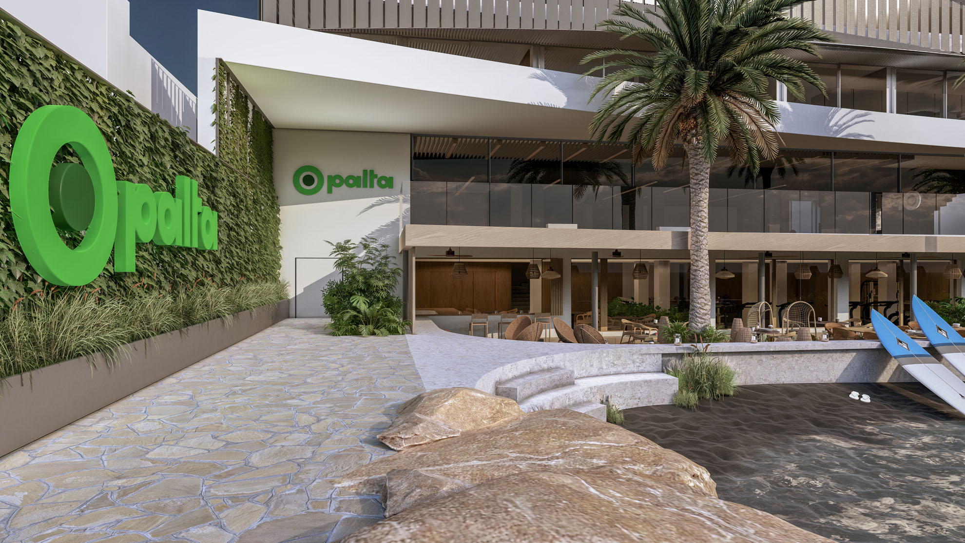 Offices in Germasogeia by Pavlides Associates LLC - Architects - Beach Area. Commercial and Offices