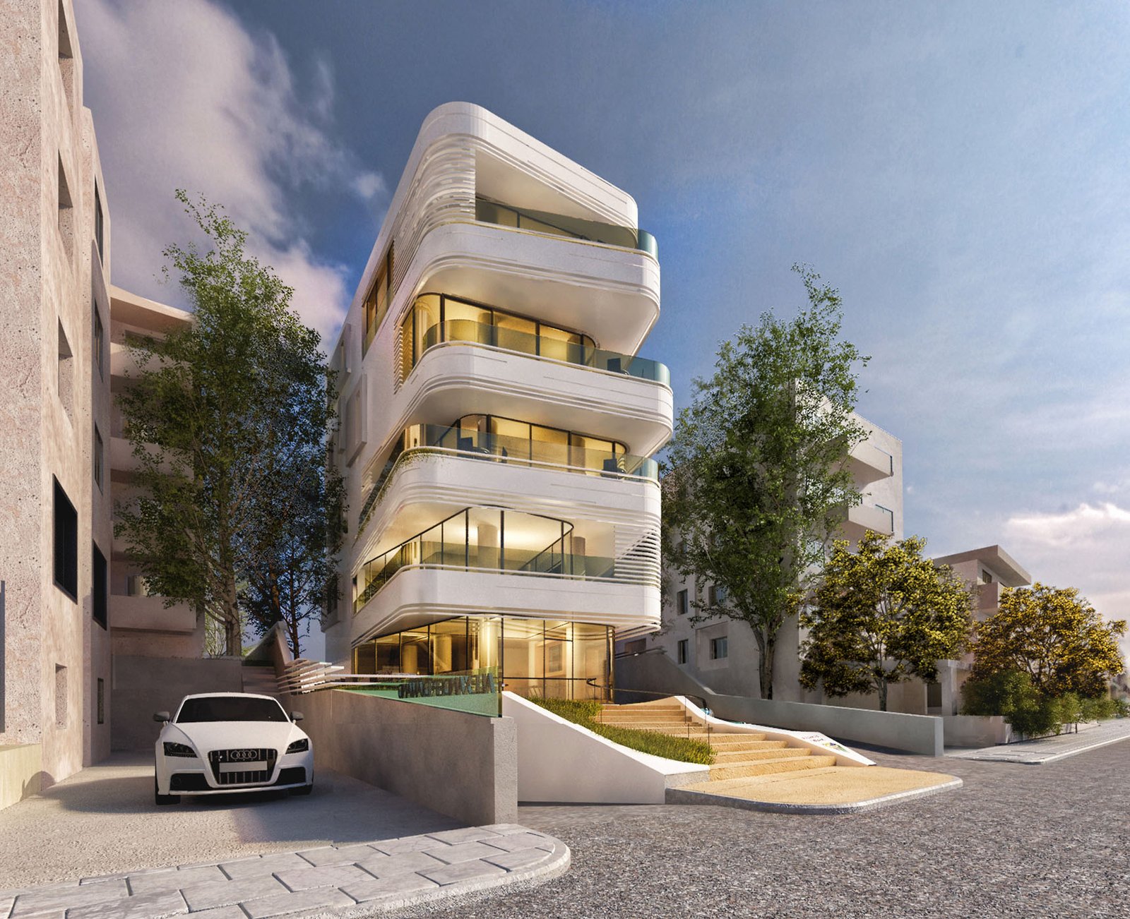 Diamant Building by Pavlides Associates LLC - Architects - Street View. Commercial and Offices