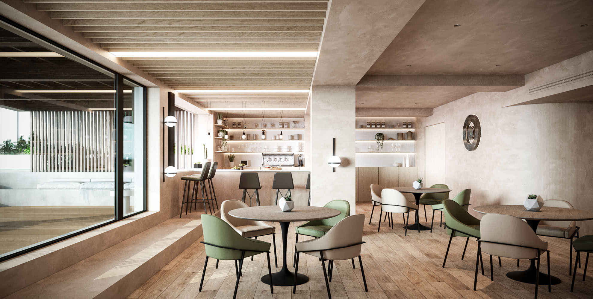 Offices in Germasogeia by Pavlides Associates LLC - Architects - Interior - Lounge Area. Commercial and Offices