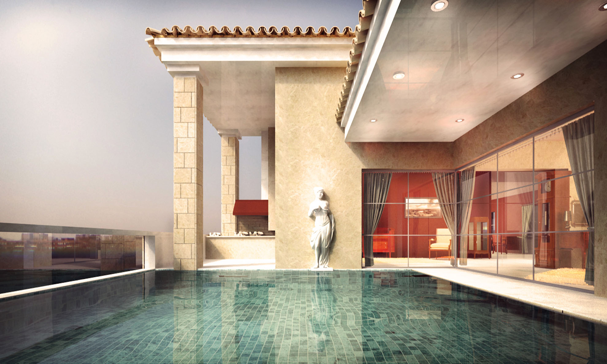 Malta Apartments Limassol by Pavlides Associates LLC - Architects - Swiming Pool View.. RESIDENTIAL projects.