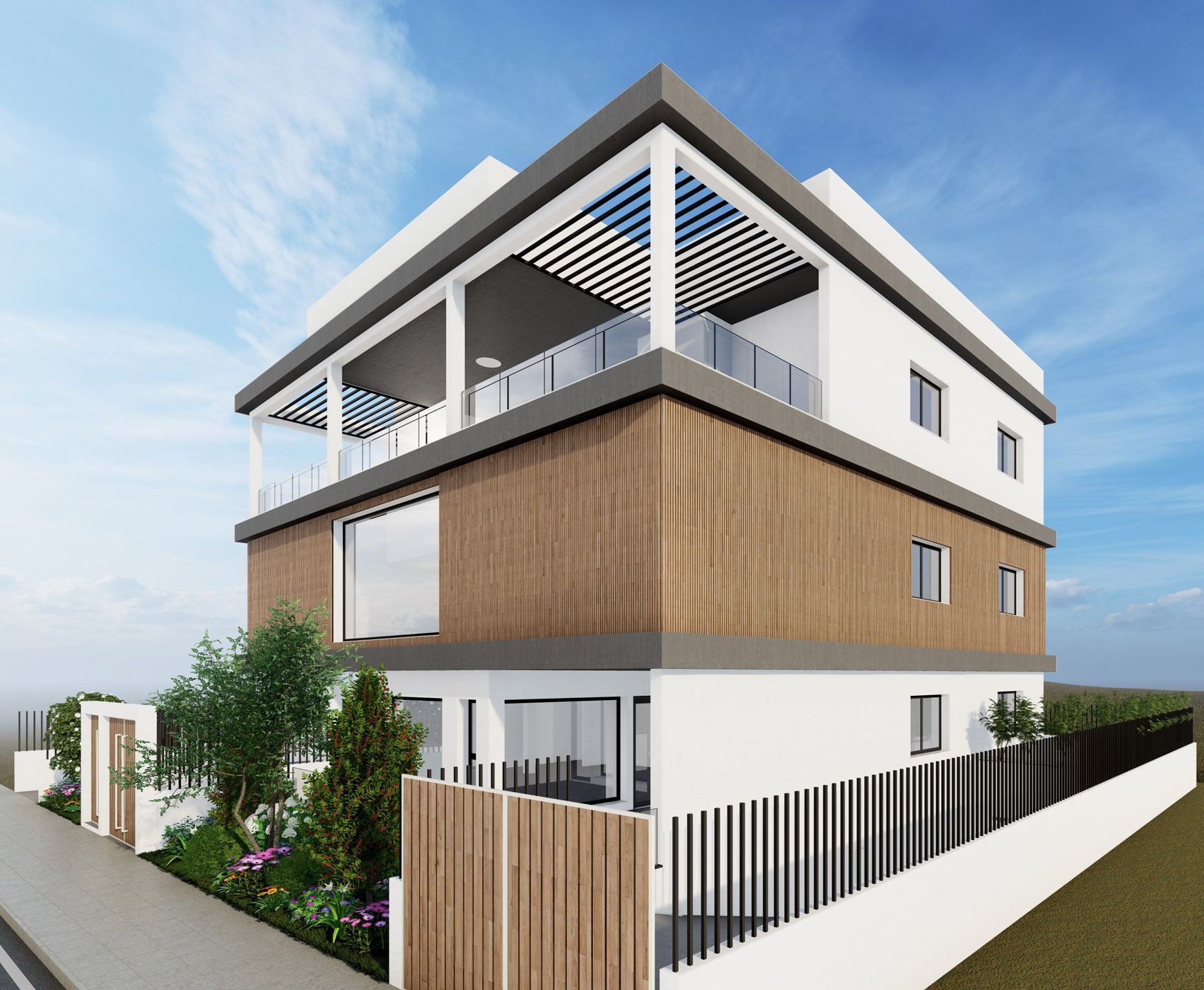 Rehab Center by Pavlides Associates LLC - Architects - Rear Aerial View. HEALTH CARE