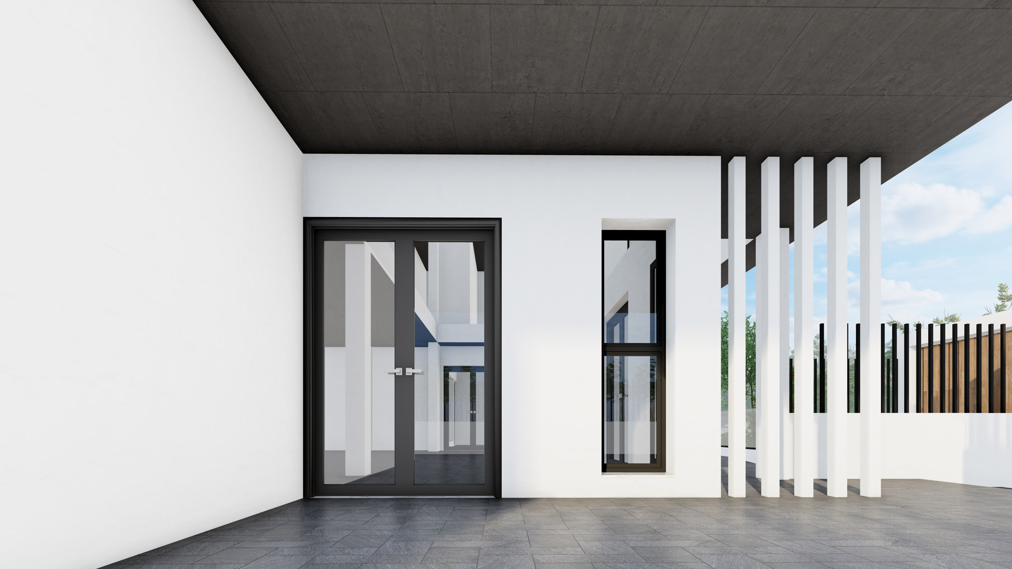 Rehab Center by Pavlides Associates LLC - Architects - Entrance View. HEALTH CARE