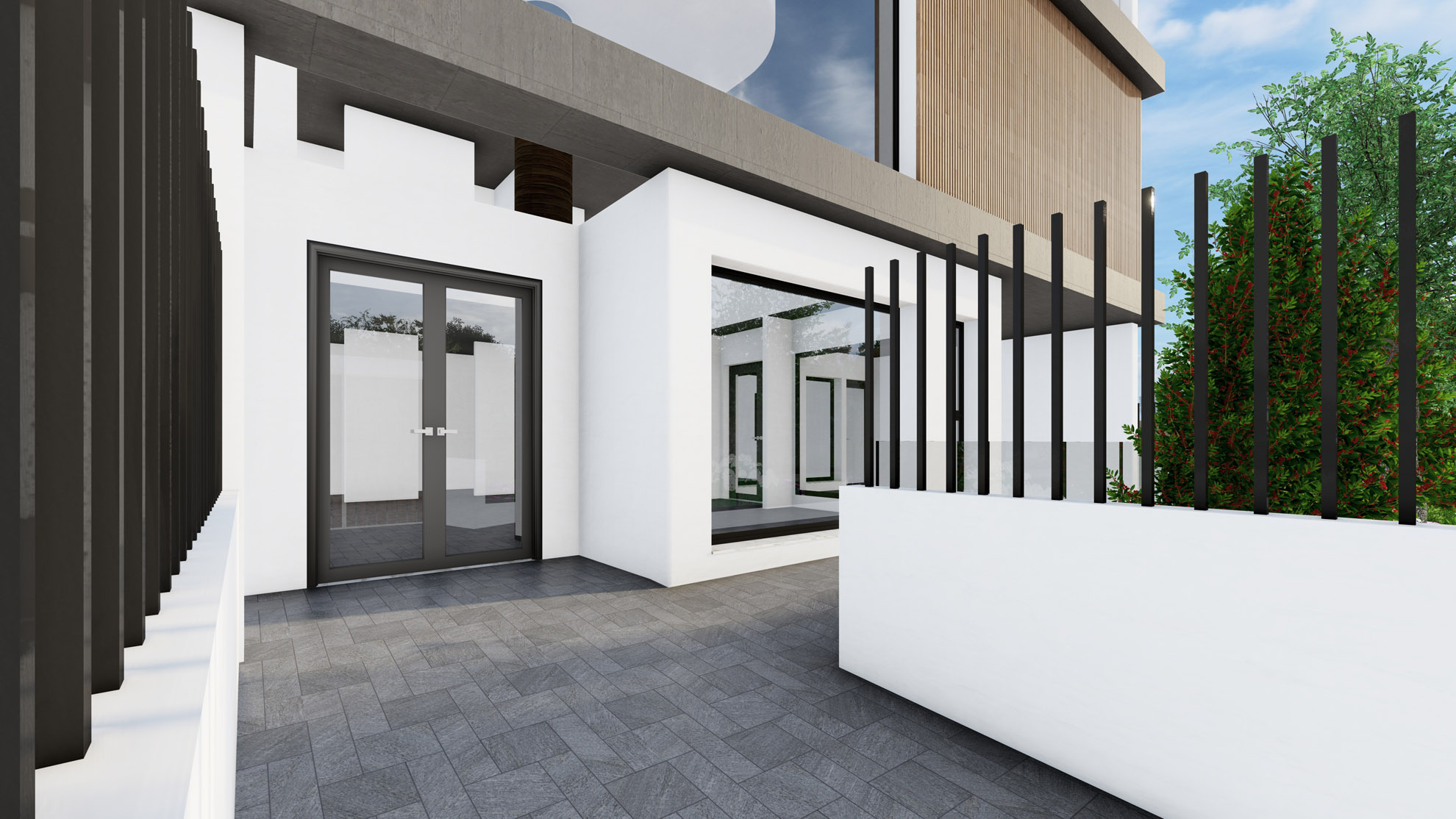 Rehab Center by Pavlides Associates LLC - Architects - Entrance View. HEALTH CARE