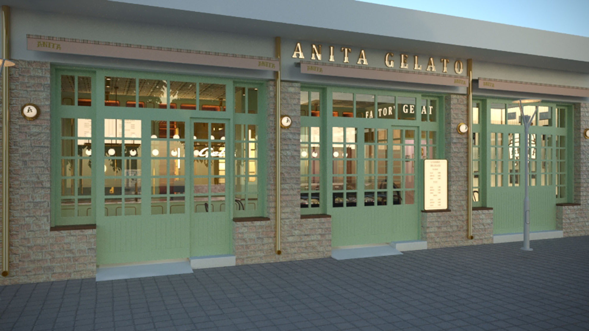 Annita Gelato by Pavlides Associates LLC - Architects - Front View. Commercial Building