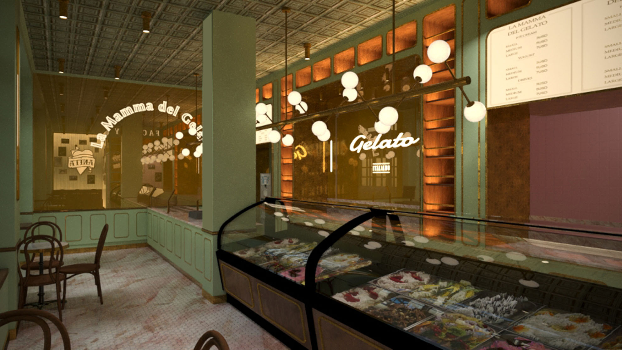 Annita Gelato by Pavlides Associates LLC - Architects - Interior View. Commercial Building