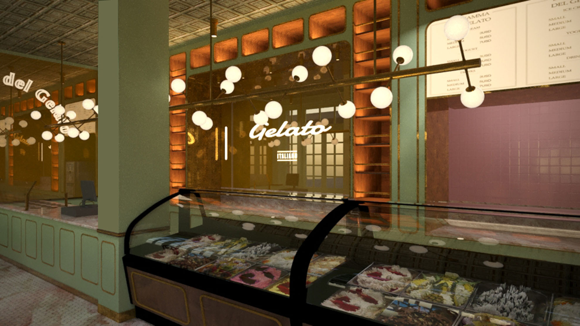 Annita Gelato by Pavlides Associates LLC - Architects - Interior View. Commercial Building