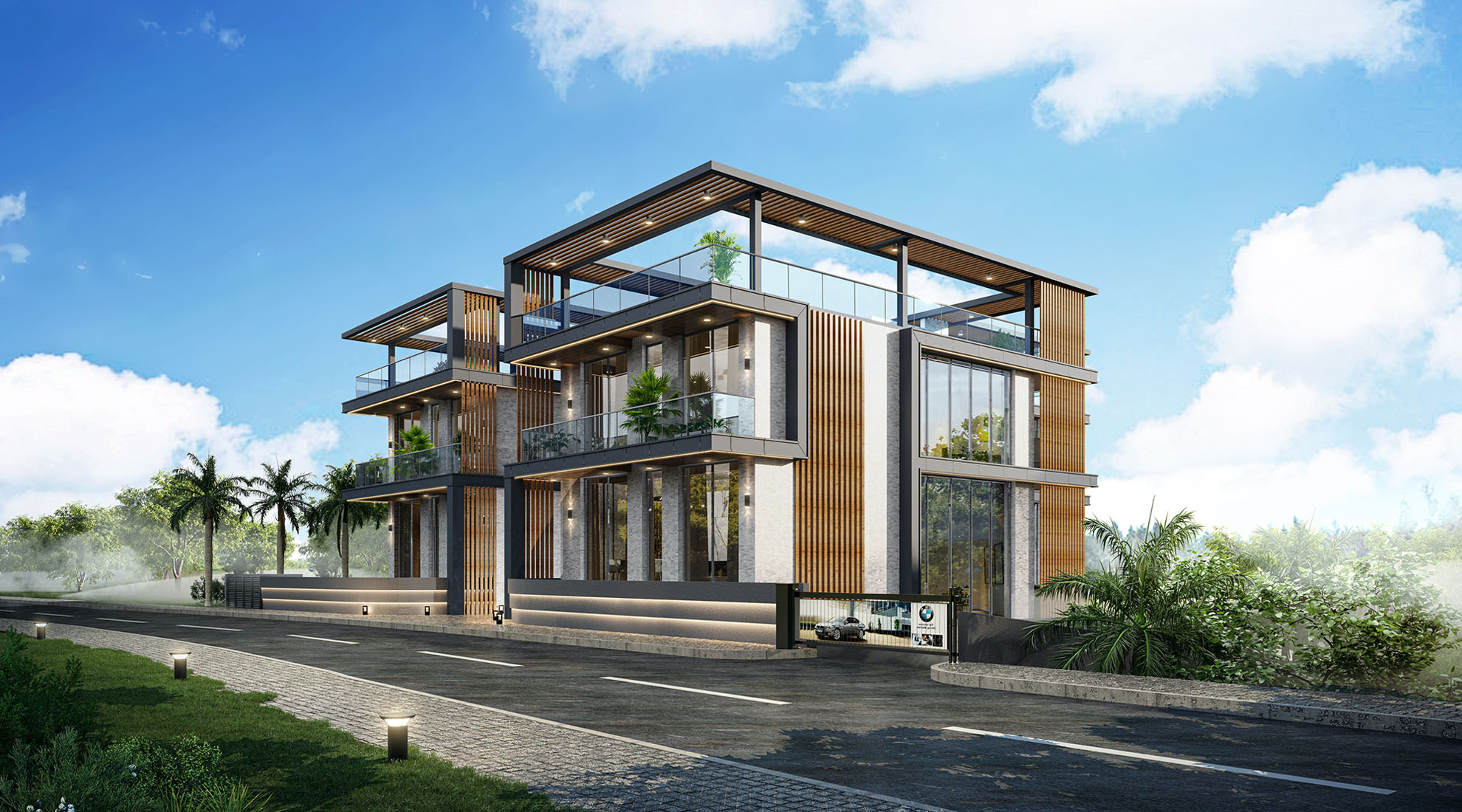 Oceanic Gardens by Pavlides Associates LLC - Architects - Side View Final. RESIDENTIAL projects.